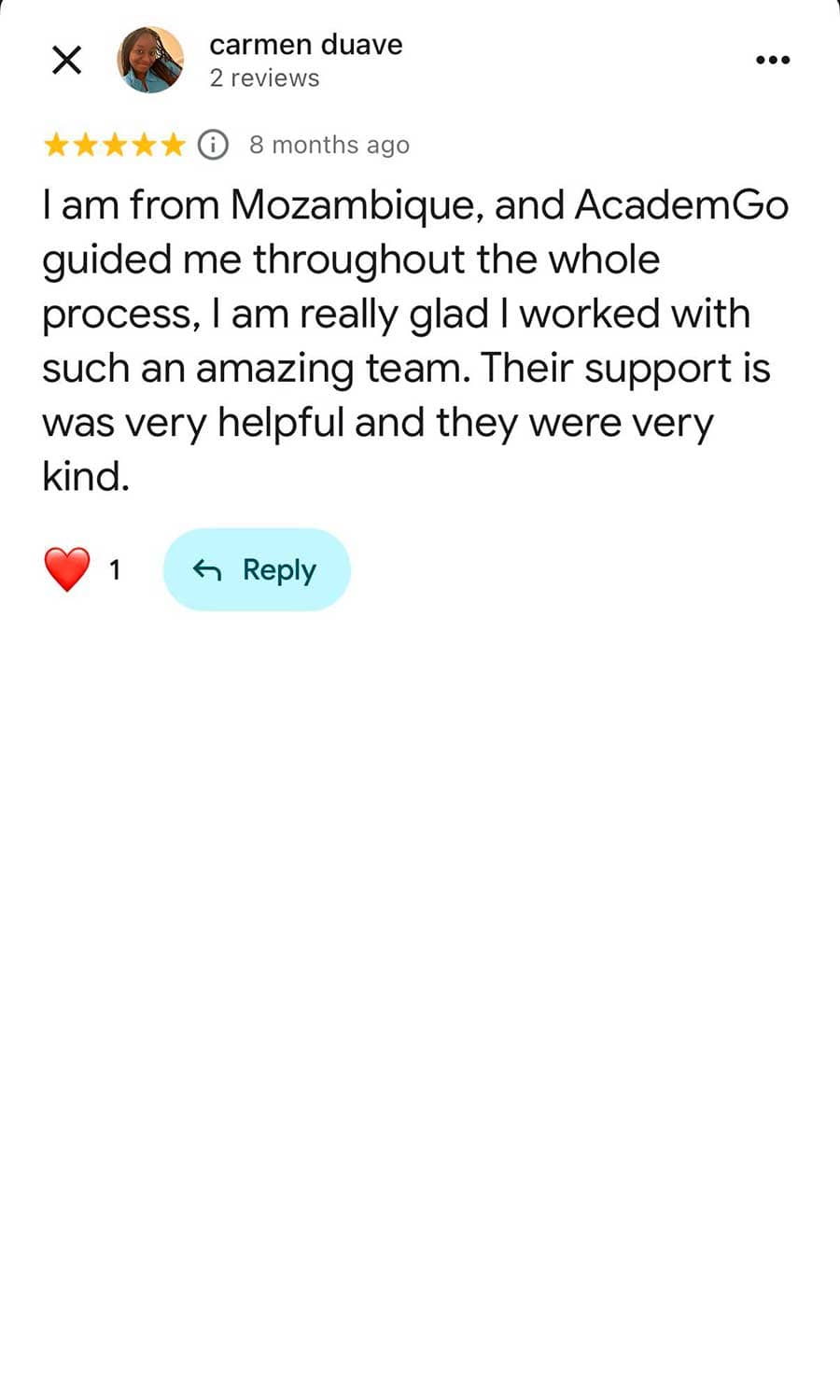 Student feedback 🇲🇿